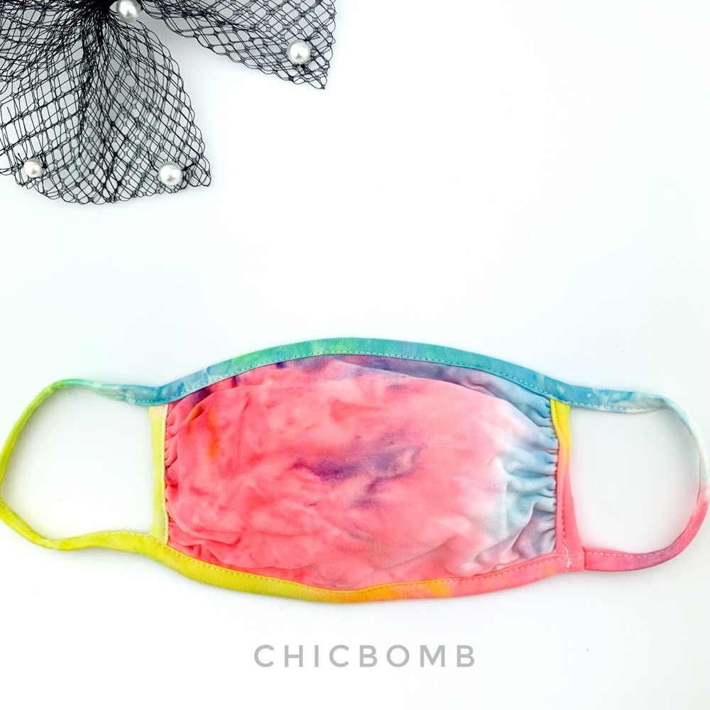 2 ULTRA SOFT TIE DYE FACE MASK - Picture 2 of 7